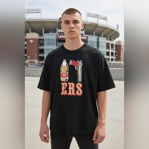 49ERS Black Graphic T-Shirt GREAT CHRISTMAS GIFT IDEA!!!!